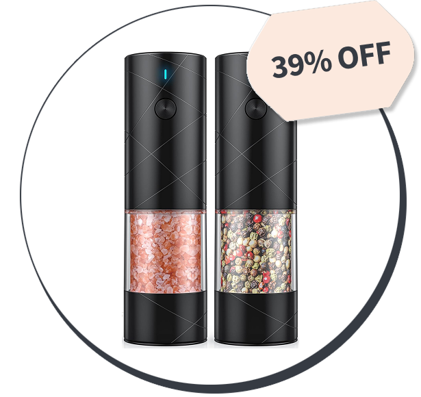 Electric Salt & Pepper Grinder Set