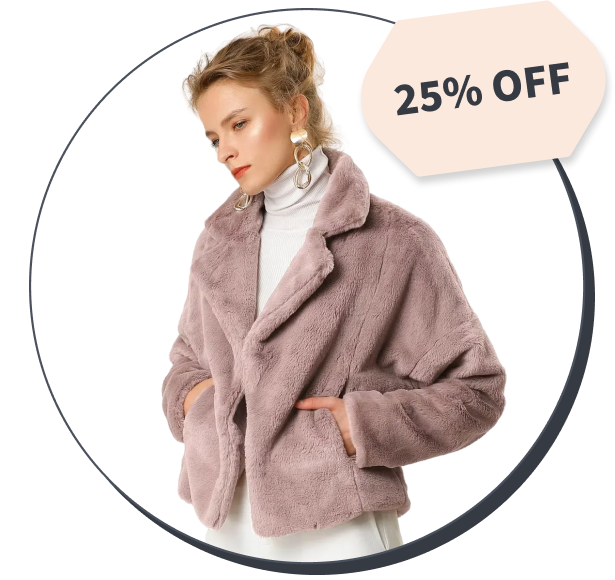 Allegra K Faux Fur Coat
