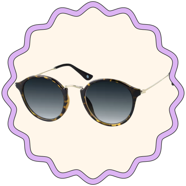 Zenni Optical Tortoiseshell Round Sunglasses
