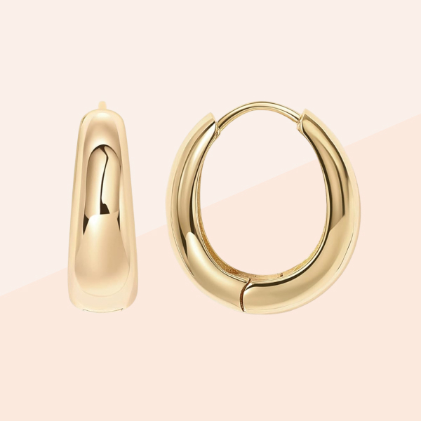Pavoi 14K Small Chunky Hoops Earrings