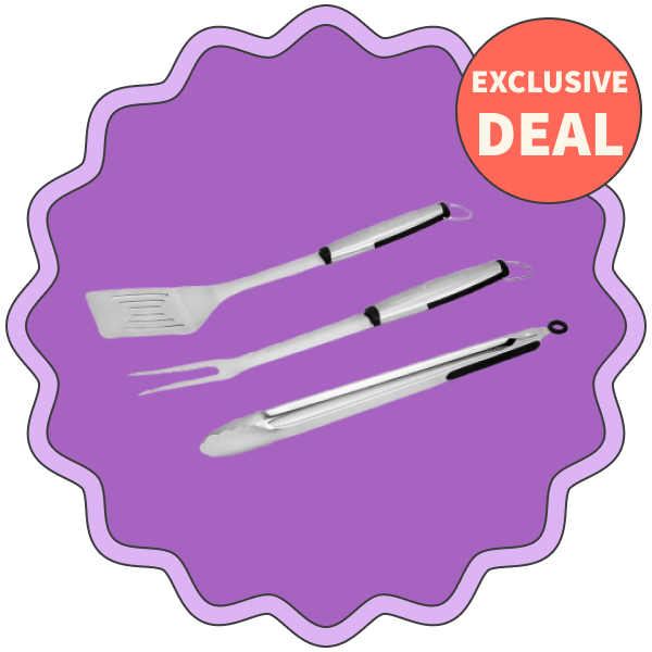 Kenmore 3-Piece Stainless Steel Grill Tool Set