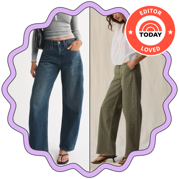 Abercrombie & Fitch High-Rise Barrel Jeans