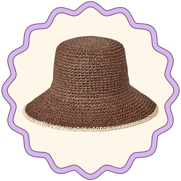 Universal Thread Straw Crochet Bucket Hat