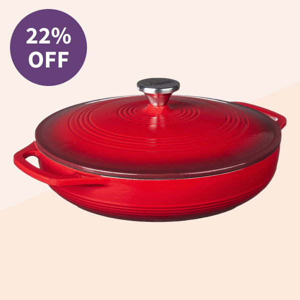 Lodge 3.6 Quart Enameled Cast Iron Dish