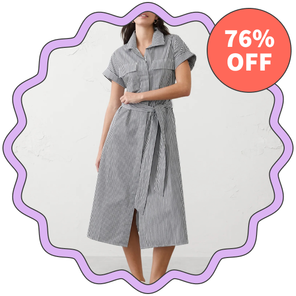 Banana Republic Factory Poplin Utility Midi Shirtdress