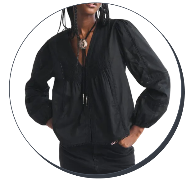 Abercrombie & Fitch Lace-Trim Blouse