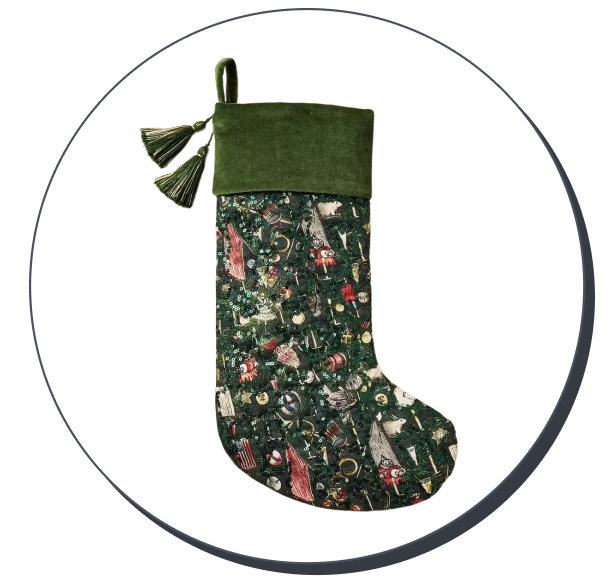 John Derian for Target Toy Print Stocking