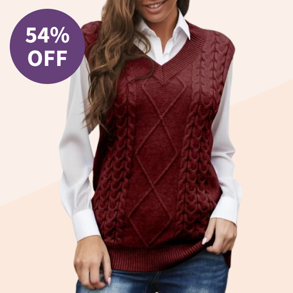 Dokotoo Sleeveless Vintage Pullover Sweater Vest