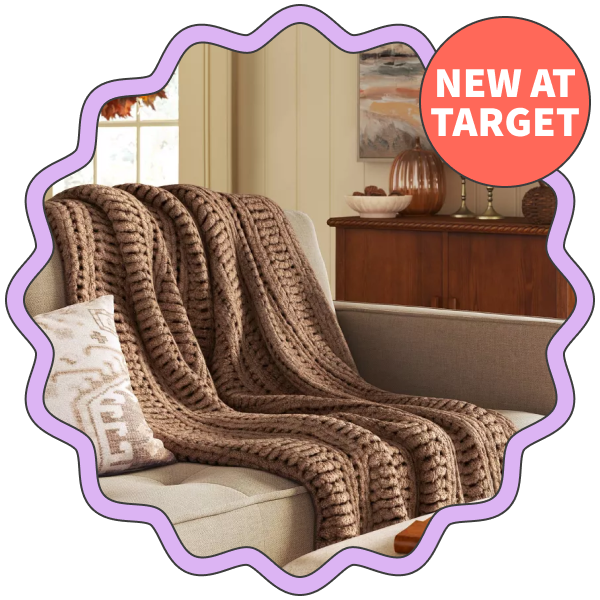 Threshold Chunky Chenille Rib Knit Throw