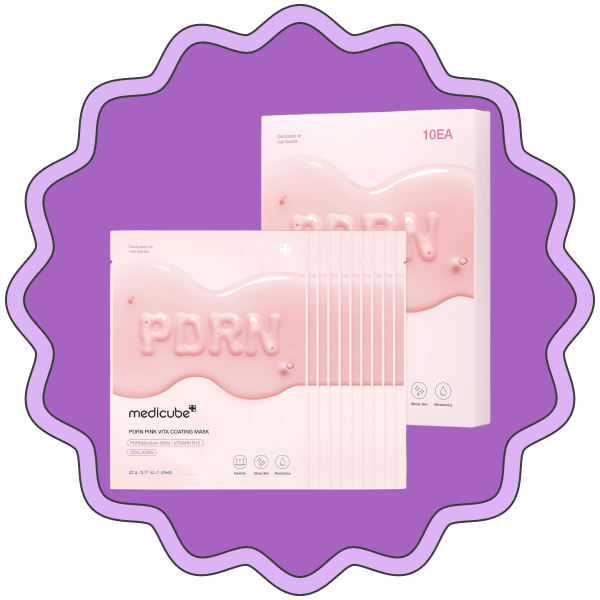 Medicube Salmon DNA PDRN Pink Vita Coating Sheet Mask (Pack of 10)