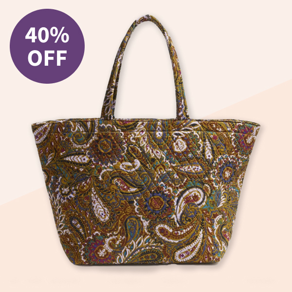 Vera Bradley Outlet Cotton Travel Tote Bag