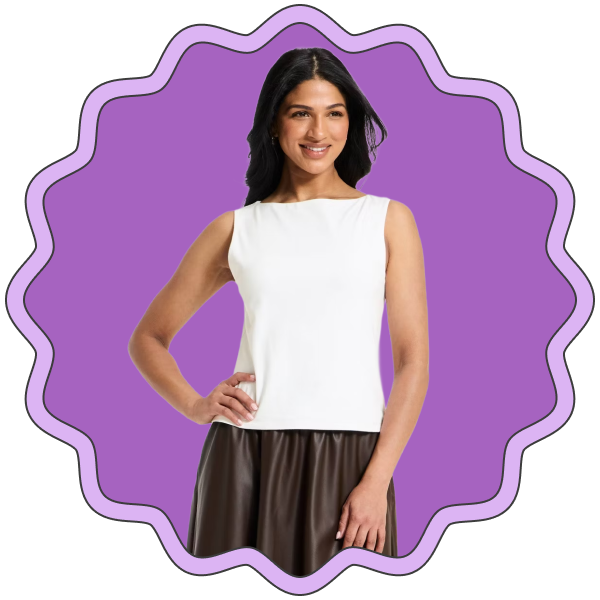 A New Day Sculpt Boatneck Tank Top