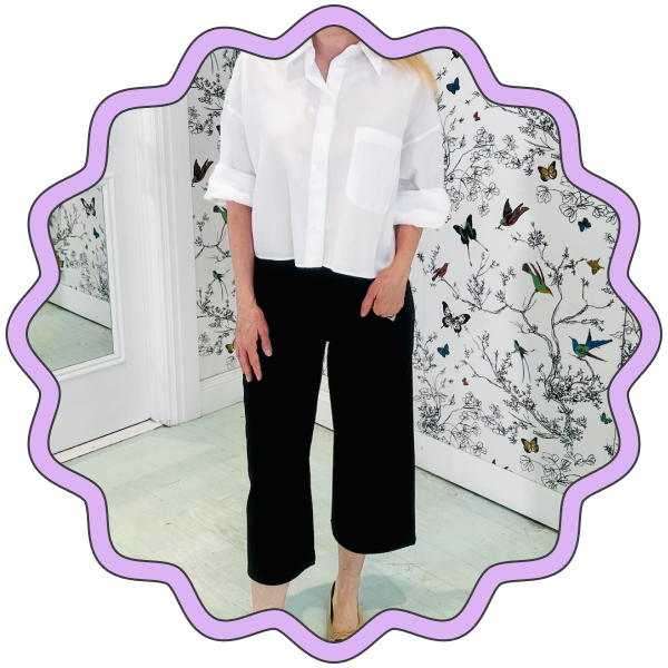 Promover Wide Leg Capri Pants with Pockets