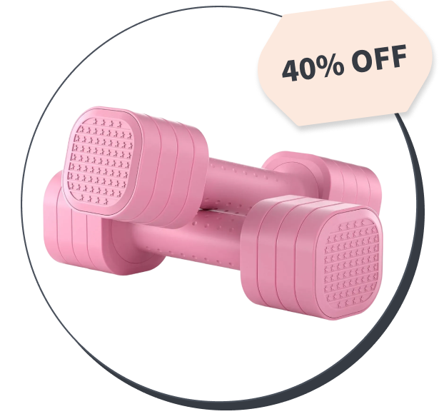 Zempox 4-in-1 Adjustable Dumbbells (Set of 2)