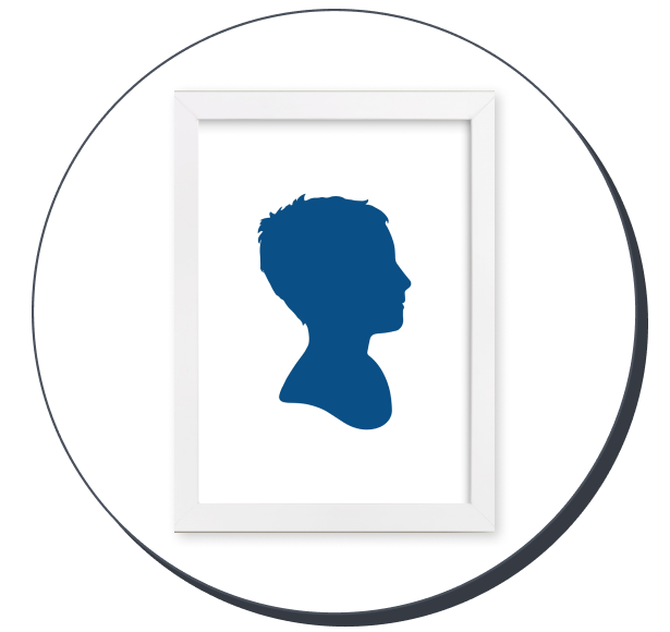 Minted Silhouette Custom Print with Text