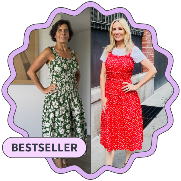 Time and Tru Peasant Midi Dress