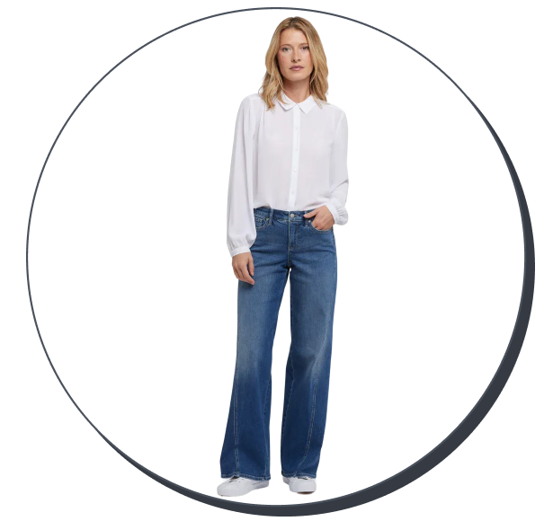 NYDJ Teresa Wide Leg Jeans