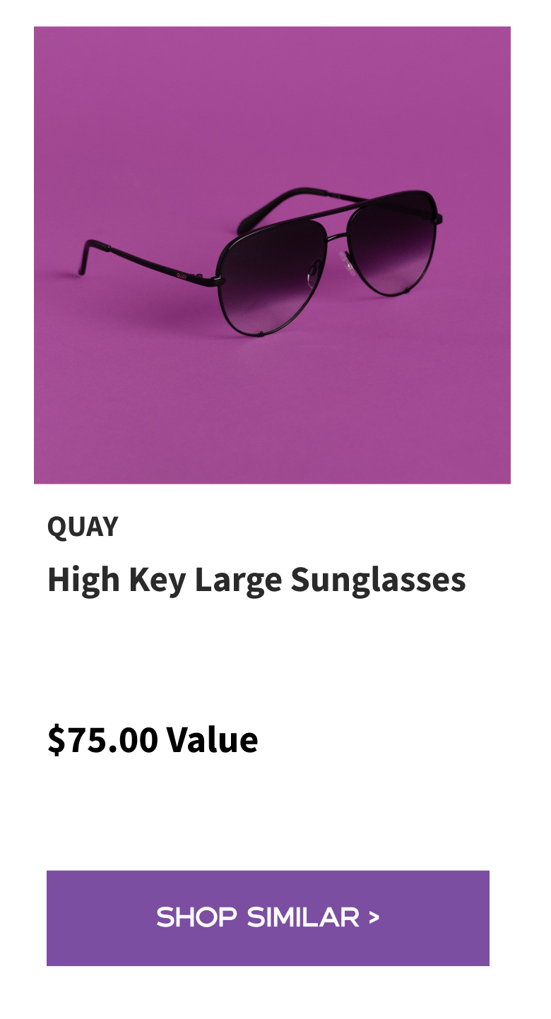 Quay High Key Large Sunglasses