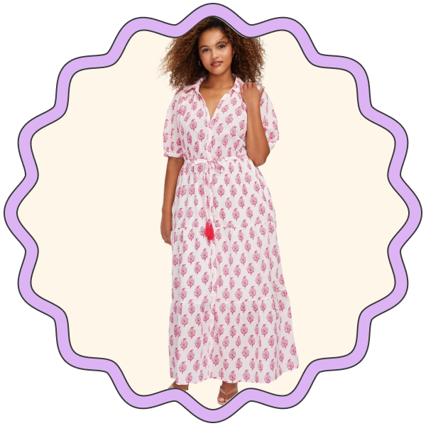 Roller Rabbit x Target Bouquet Short Sleeve Maxi Dress
