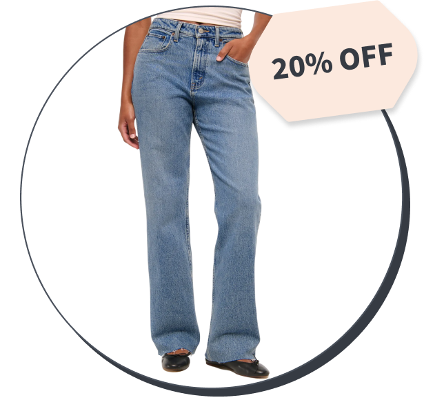 Abercrombie & Fitch Curve Love 90s Relaxed Jean