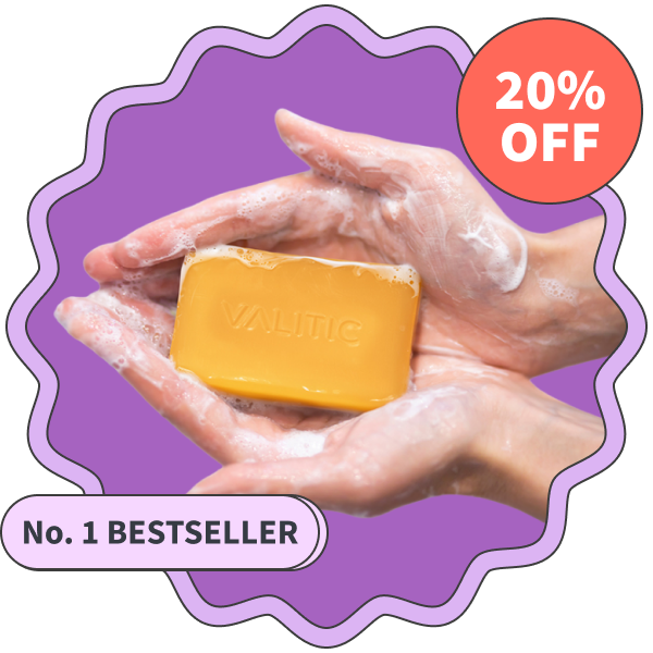 Valitic Kojic Acid Dark Spot Remover Soap Bar (Pack of 2)