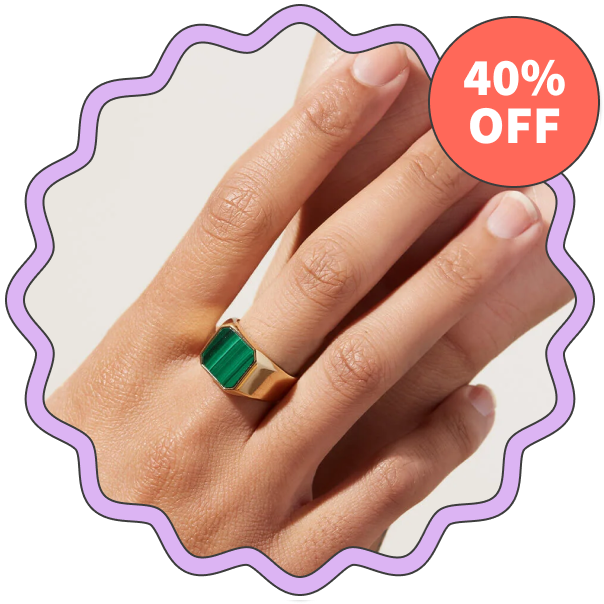 Ana Luisa Michelle Signet Ring