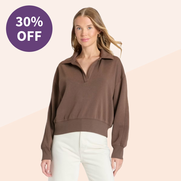 Universal Thread Fleece Polo Sweatshirt