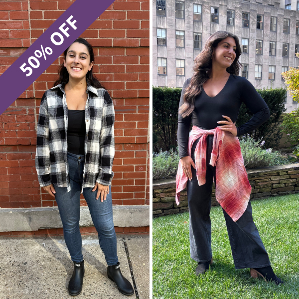 Old Navy Plaid Flannel Button-Down Boyfriend Shirt