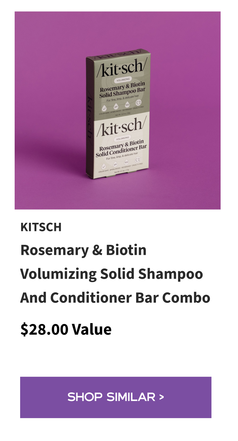Kitsch Rosemary & Biotin Volumizing Solid Shampoo and Conditioner Bar Combo