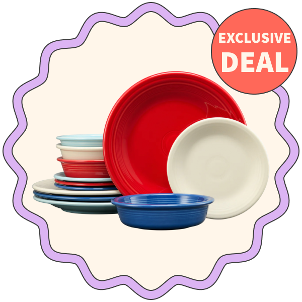 Fiesta Mixed Americana Classic Rim Dinnerware Set for 4 (12 Piece)