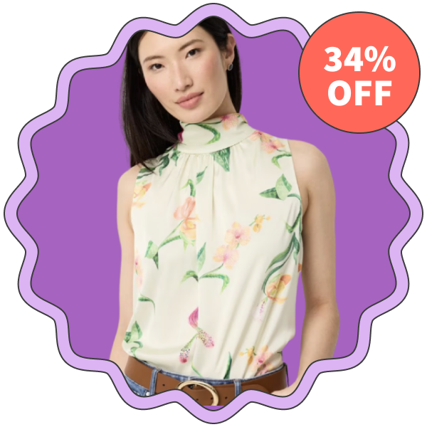 White House Black Market Bow Back Satin Halter Blouse