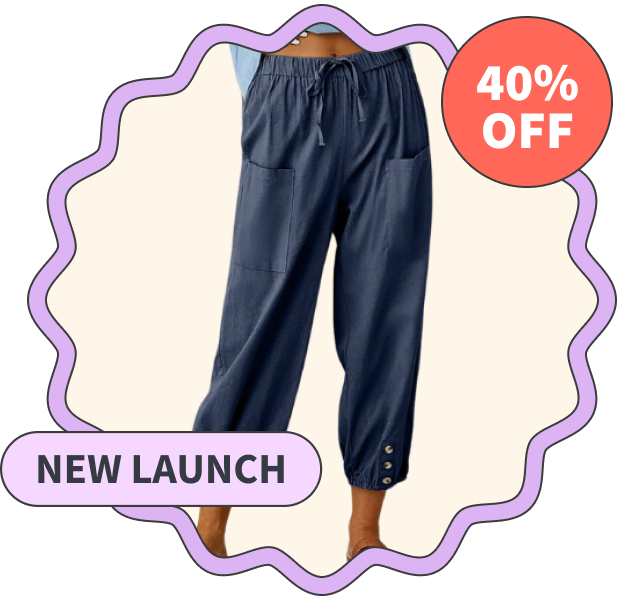 Attraco Cropped Wide-Leg Pants