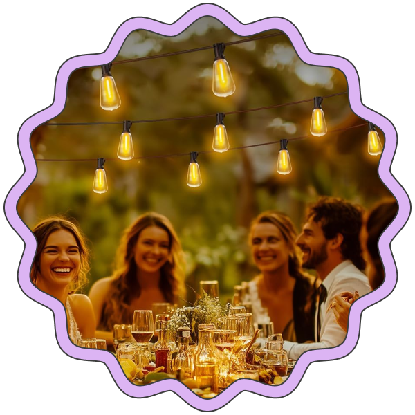 Outdoor String LED Patio Lights