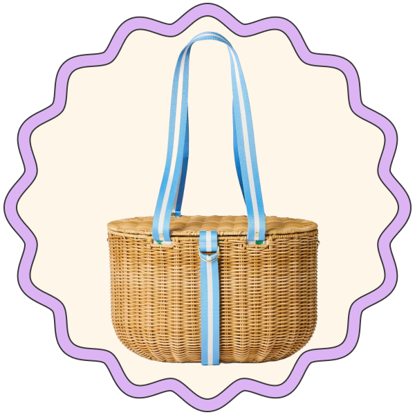Roller Rabbit x Target Woven Picnic Basket