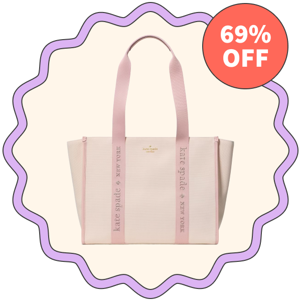 Kate Spade Outlet Kip Canvas Large Tote Bag