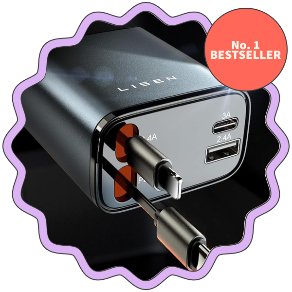 Lisen Retractable Car Charger