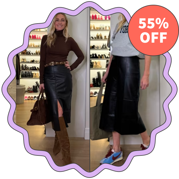 Old Navy Faux-Leather Pencil Midi Skirt