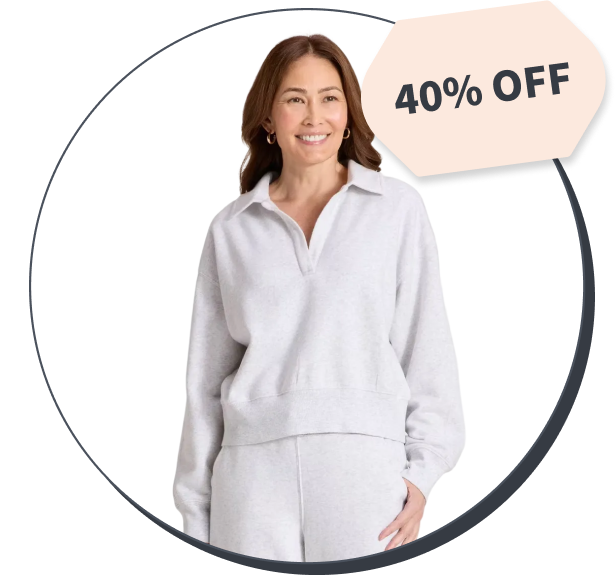 Universal Thread Fleece Polo Sweatshirt