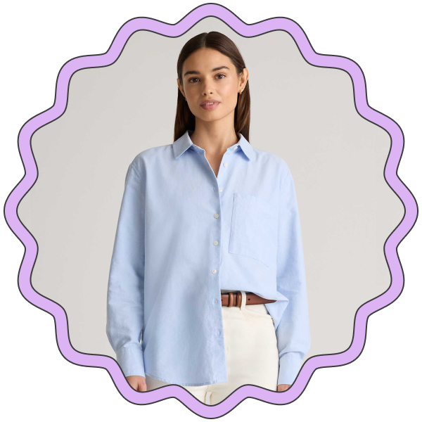 Quince Organic Cotton Relaxed Oxford Shirt →