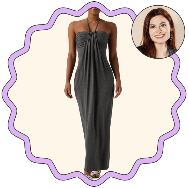 Halara Halter Tie Back Maxi Dress