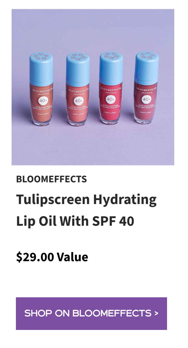 Bloomeffects Tulipscreen Hydrating Lip Oil With SPF 40