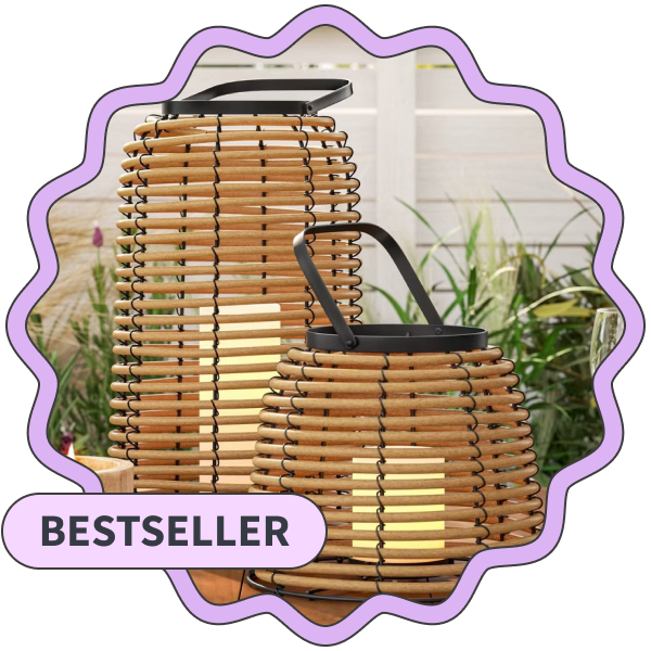 Threshold Rattan LED Lantern