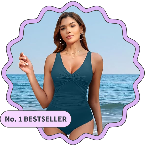 Holipick Tummy Control One-Piece Swimsuit