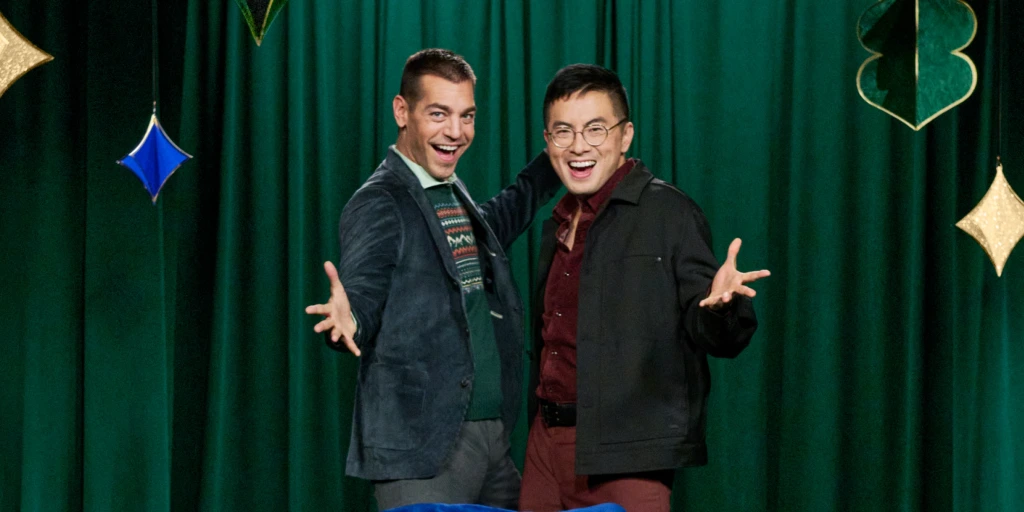 Bowen Yang and Matt Rogers Talk Holiday Shopping Inspo and the Gifting Customs They Want to Leave Behind