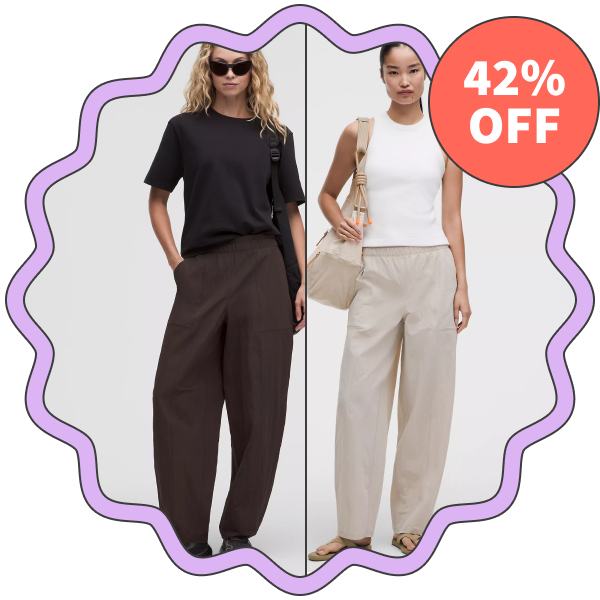 Lululemon Crinkle Nylon Barrel-Leg Pant