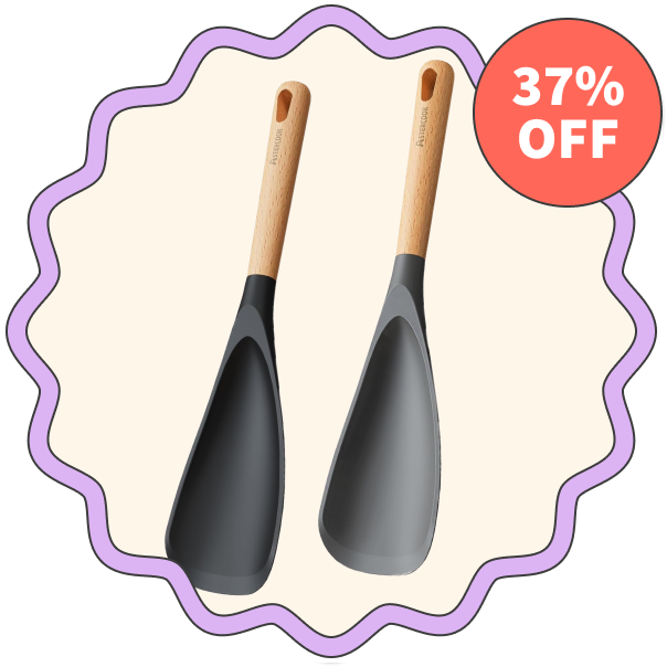 Astercook Spoonula Cooking Spoon (Set of 2)