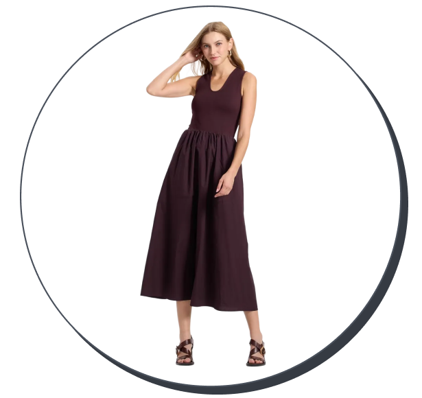 A New Day Knit Midi A-Line Dress