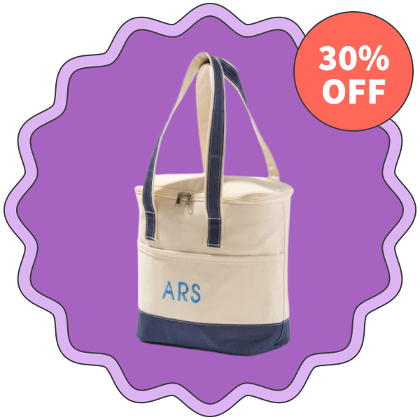 Personalization Mall Embroidered Canvas Cooler Bag →