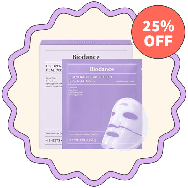 Biodance Rejuvenating Caviar PDRN Real Deep Mask (Pack of 4)