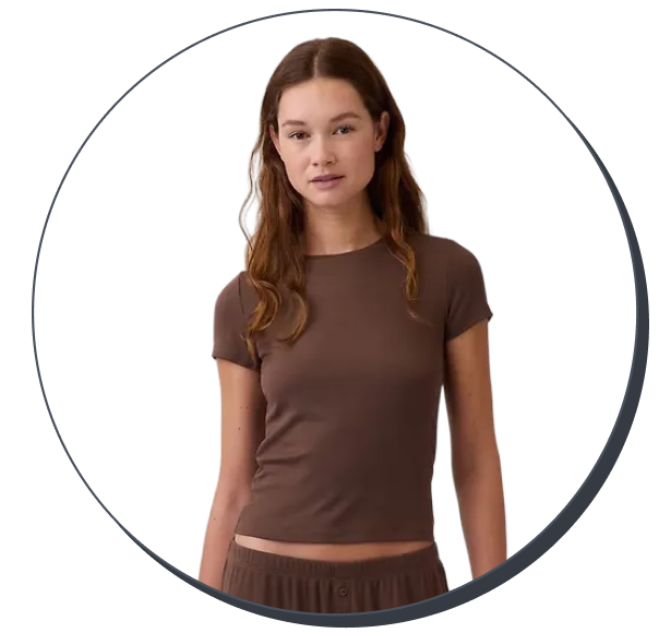 Gap Mini Rib PJ T-Shirt